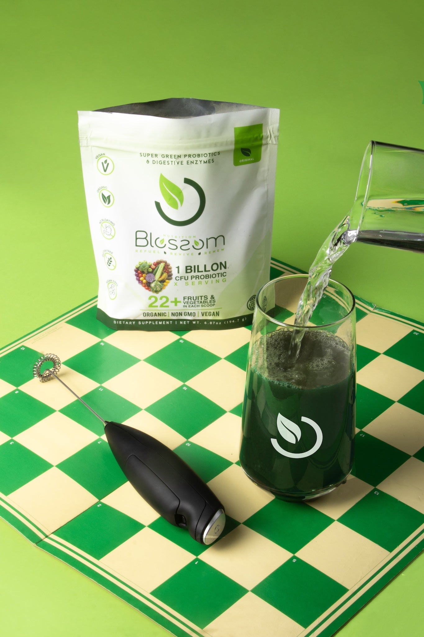 Blossom Super Greens: Organic Probiotic & Enzyme Blend for Digestive Health - Blossom Super Greens