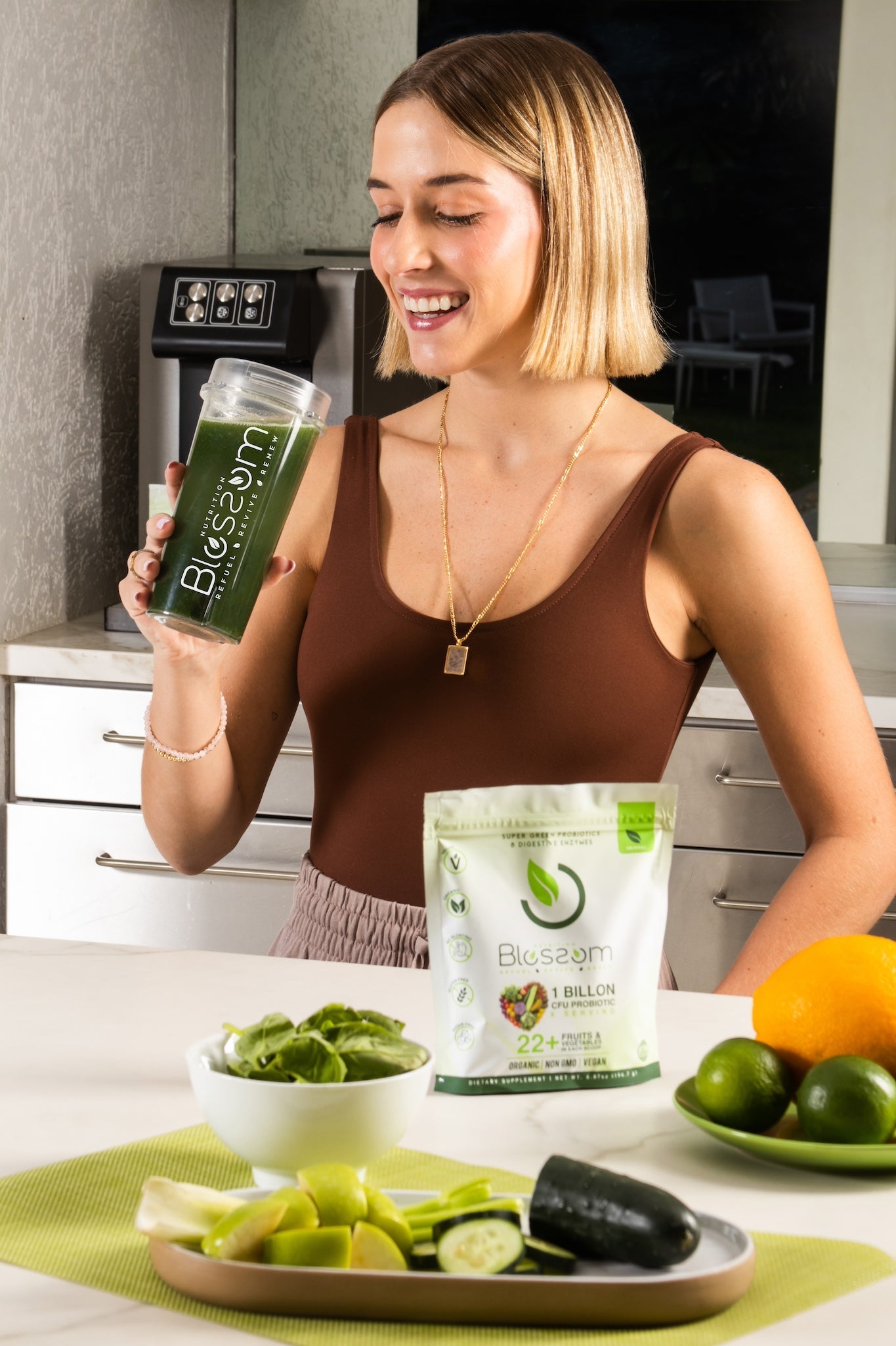 Blossom Super Greens: Organic Probiotic & Enzyme Blend for Digestive Health - Blossom Super Greens